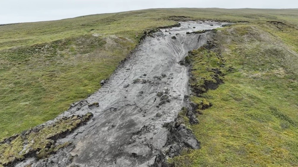 The land is tearing itself apart’: life on a collapsing Arctic isle
