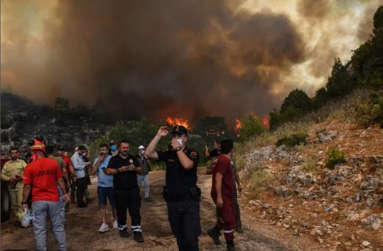 Thousands Evacuated as Wildfires Sweep Through Western Turkey